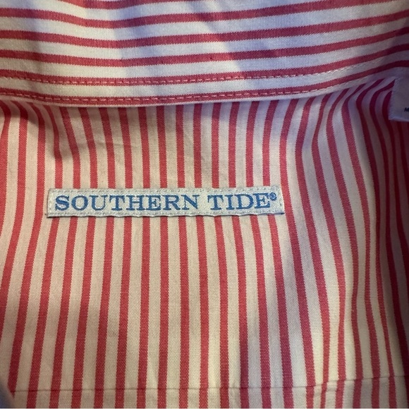 Southern Tide  Shirt Button Down Size  Medium Men’s Striped Long Sleeve (K)11 - Picture 10 of 12